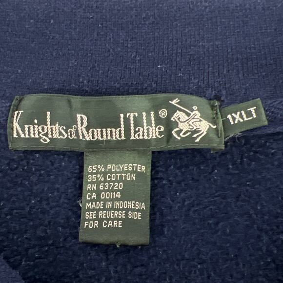 90s collared sweatshirt color block 1990s vintage XLT - Picture 5 of 9